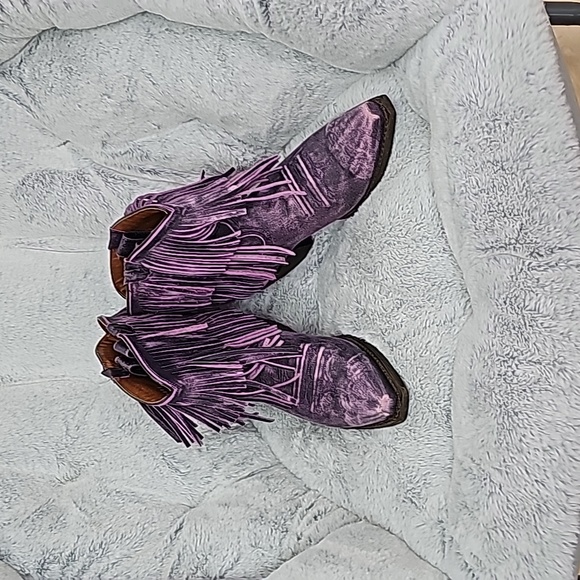 ROPER FRINGE BOOT- PURPLE 7.5 NEW - Picture 7 of 16